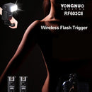 2 PCS YONGNUO RF603C II FSK 2.4GHz Wireless Flash Trigger with C1 Shutter Connecting Cable