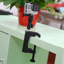 Desktop Fixed Clamp Holder Mount with Tripod Adapter for GoPro HERO10 Black / HERO9 Black / HERO8 Black /7 /6 /5 /5 Session /4 Session /4 /3+ /3 /2 /1, DJI Osmo Action, Xiaoyi and Other Action Cameras, Clamp Size: 1 - 6 cm