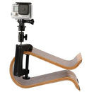 Desktop Fixed Clamp Holder Mount with Tripod Adapter for GoPro HERO10 Black / HERO9 Black / HERO8 Black /7 /6 /5 /5 Session /4 Session /4 /3+ /3 /2 /1, DJI Osmo Action, Xiaoyi and Other Action Cameras, Clamp Size: 1 - 6 cm