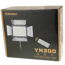 YONGNUO 300 LEDs Pro LED Studio Video Light for Canon / Nikon / Sony Camcorder DSLR (YN300)(Black)