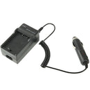 Digital Camera Battery Car Charger for Fujifilm NP-950(Black)
