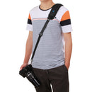 Quick Release Anti-Slip Soft Pad Nylon Single Shoulder Camera Strap with Metal Hook for SLR / DSLR Cameras(Black)