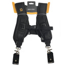 Safe & Fast Quick Double Shoulder Belt Strap for 2 Cameras DSLR (QS-B 1/4(Black)