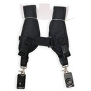 Safe & Fast Quick Double Shoulder Belt Strap for 2 Cameras DSLR (QS-B 1/4(Black)