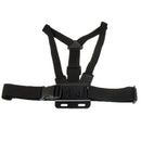 Extreme Sport Front Chest Elastic Belt Shoulder Strap Mount Holder forGoPro HERO10 Black / HERO9 Black / HERO8 Black / HERO7 /6 /5 /5 Session /4 Session /4 /3+ /3 /2 /1, Insta360 ONE R, DJI Osmo Action and Other Action Cameras(Black)