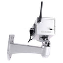 Fake Dummy Wireless Surveillance IR LED Security Camera with 45 Rotation(Silver)