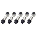 DIY 16mm 5-Pin GX16 Aviation Plug Socket Connector (5 Pcs in One Package, the Price is for 5 Pcs)(Silver)