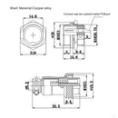 DIY 16mm 5-Pin GX16 Aviation Plug Socket Connector (5 Pcs in One Package, the Price is for 5 Pcs)(Silver)