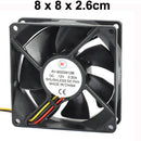 AV-8025M12B DC 12V 0.2A Brushless Cooling Fan