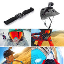 ST-04 Vented Helmet Strap Mount Adapter for GoPro HERO10 Black / HERO9 Black / HERO8 Black / HERO7 /6 /5 /5 Session /4 Session /4 /3+ /3 /2 /1, Insta360 ONE R, DJI Osmo Action and Other Action Cameras(Black)