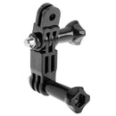 ST-15 Three-way Adjustable Pivot Arm for GoPro HERO10 Black / HERO9 Black / HERO8 Black /7 /6 /5 /5 Session /4 Session /4 /3+ /3 /2 /1, DJI Osmo Action, Xiaoyi and Other Action Cameras(Black)