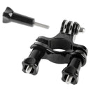 ST-01 Bicycle Bike Ride Handlebar / Seatpost Pole Mount for GoPro HERO10 Black / HERO9 Black / HERO8 Black /7 /6 /5 /5 Session /4 Session /4 /3+ /3 /2 /1, DJI Osmo Action, Xiaoyi and Other Action Cameras(Black)