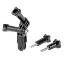 ST-05 Three-way Pivot Arm Assembly Extension & 4 Thumb Knobs for GoPro HERO10 Black / HERO9 Black / HERO8 Black /7 /6 /5 /5 Session /4 Session /4 /3+ /3 /2 /1, DJI Osmo Action, Xiaoyi and Other Action Cameras(Black)