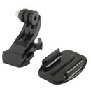 ST-57 J-Hook Buckle Mount + Sticker + Flat Surface forGoPro HERO10 Black / HERO9 Black / HERO8 Black /7 /6 /5 /5 Session /4 Session /4 /3+ /3 /2 /1, DJI Osmo Action, Xiaoyi and Other Action Cameras