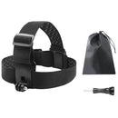 ST-23 Elastic Adjustable Head Strap Mount Belt for GoPro HERO10 Black / HERO9 Black / HERO8 Black / HERO7 /6 /5 /5 Session /4 Session /4 /3+ /3 /2 /1, Insta360 ONE R, DJI Osmo Action and Other Action Cameras(Black)
