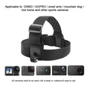 ST-23 Elastic Adjustable Head Strap Mount Belt for GoPro HERO10 Black / HERO9 Black / HERO8 Black / HERO7 /6 /5 /5 Session /4 Session /4 /3+ /3 /2 /1, Insta360 ONE R, DJI Osmo Action and Other Action Cameras(Black)
