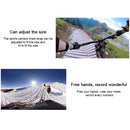 ST-23 Elastic Adjustable Head Strap Mount Belt for GoPro HERO10 Black / HERO9 Black / HERO8 Black / HERO7 /6 /5 /5 Session /4 Session /4 /3+ /3 /2 /1, Insta360 ONE R, DJI Osmo Action and Other Action Cameras(Black)