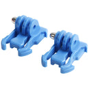 2 PCS TMC HR71 Quick Release Surface Buckle for GoPro HERO10 Black / HERO9 Black / HERO8 Black /7 /6 /5 /5 Session /4 Session /4 /3+ /3 /2 /1, DJI Osmo Action, Xiaoyi and Other Action Cameras(Blue)