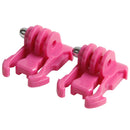 2 PCS TMC HR71 Quick Release Surface Buckle for GoPro HERO10 Black / HERO9 Black / HERO8 Black /7 /6 /5 /5 Session /4 Session /4 /3+ /3 /2 /1, DJI Osmo Action, Xiaoyi and Other Action Cameras(Magenta)