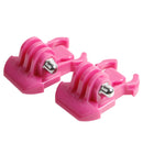 2 PCS TMC HR71 Quick Release Surface Buckle for GoPro HERO10 Black / HERO9 Black / HERO8 Black /7 /6 /5 /5 Session /4 Session /4 /3+ /3 /2 /1, DJI Osmo Action, Xiaoyi and Other Action Cameras(Magenta)
