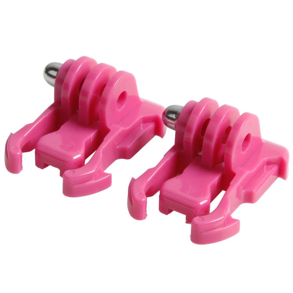 2 PCS TMC HR71 Quick Release Surface Buckle for GoPro HERO10 Black / HERO9 Black / HERO8 Black /7 /6 /5 /5 Session /4 Session /4 /3+ /3 /2 /1, DJI Osmo Action, Xiaoyi and Other Action Cameras(Magenta)