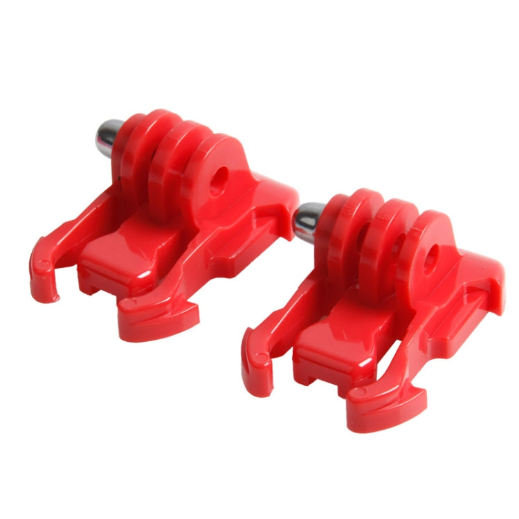 2 PCS TMC HR71 Quick Release Surface Buckle for GoPro HERO10 Black / HERO9 Black / HERO8 Black /7 /6 /5 /5 Session /4 Session /4 /3+ /3 /2 /1, DJI Osmo Action, Xiaoyi and Other Action Cameras(Red)