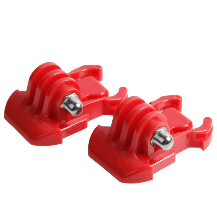 2 PCS TMC HR71 Quick Release Surface Buckle for GoPro HERO10 Black / HERO9 Black / HERO8 Black /7 /6 /5 /5 Session /4 Session /4 /3+ /3 /2 /1, DJI Osmo Action, Xiaoyi and Other Action Cameras(Red)
