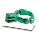 TMC HR87 Bike Aluminum Handle Bar Standard Mount for GoPro HERO10 Black / HERO9 Black / HERO8 Black /7 /6 /5 /5 Session /4 Session /4 /3+ /3 /2 /1, DJI Osmo Action, Xiaoyi and Other Action Cameras, Internal Diameter: 31.8mm(Green)