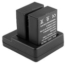 Battery Charger for GoPro Hero 3+ / 3 (AHDBT-301, AHDBT-302)(Black)