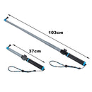 TMC 14-40.5 inch Extension Pole for GoPro HERO9 Black / HERO8 Black / HERO7 /6 /5 /5 Session /4 Session /4 /3+ /3 /2 /1, Insta360 ONE R, DJI Osmo Action and Other Action Camera(Grey)