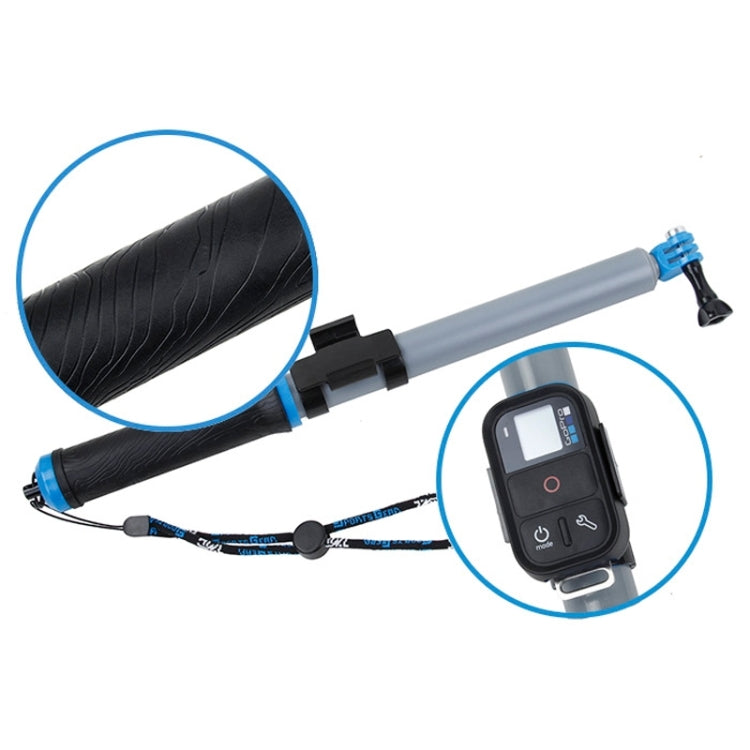 TMC 14-40.5 inch Extension Pole for GoPro HERO9 Black / HERO8 Black / HERO7 /6 /5 /5 Session /4 Session /4 /3+ /3 /2 /1, Insta360 ONE R, DJI Osmo Action and Other Action Camera(Grey)