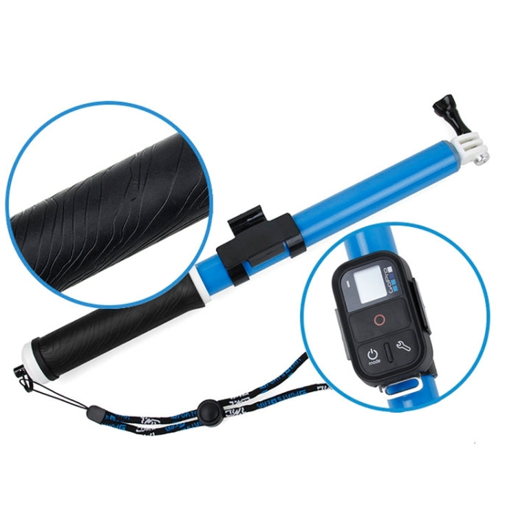 TMC 14-40.5 inch Extension Pole for GoPro HERO9 Black / HERO8 Black / HERO7 /6 /5 /5 Session /4 Session /4 /3+ /3 /2 /1, Insta360 ONE R, DJI Osmo Action and Other Action Camera(Blue)