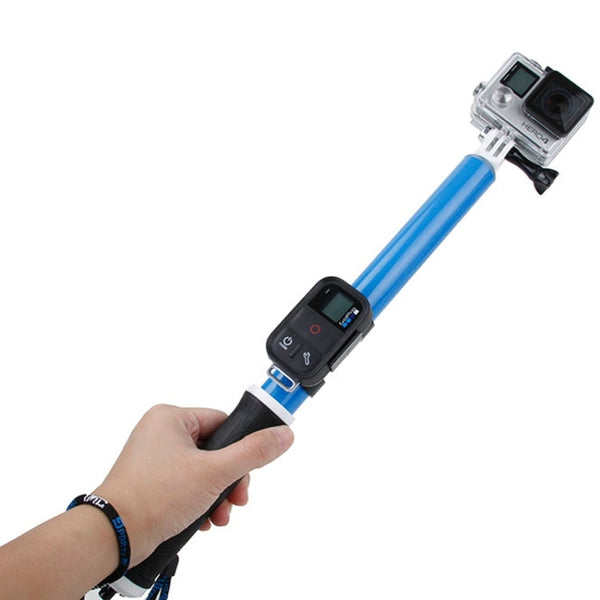 TMC 14-40.5 inch Extension Pole for GoPro HERO9 Black / HERO8 Black / HERO7 /6 /5 /5 Session /4 Session /4 /3+ /3 /2 /1, Insta360 ONE R, DJI Osmo Action and Other Action Camera(Blue)