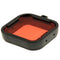 Polar Pro Aqua Cube Snap-on Dive Housing Filter for GoPro HERO4 /3+(Red)