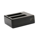 USB Dual Battery Travel Charger for SJCAM SJ4000 / SJ5000 / SJ6000 (CH1 / CH2)