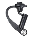 HR255 Special Stabilizer Bow Type Balancer Selfie Stick Monopod Mini Tripod for GoPro HERO9 Black / HERO8 Black / HERO7 /6 /5 /5 Session /4 Session /4 /3+ /3 /2 /1, Insta360 ONE R, DJI Osmo Action and Other Action Camera(Black)
