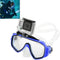 Water Sports Diving Equipment Diving Mask Swimming Glasses with Mount for GoPro HERO10 Black / HERO9 Black / HERO8 Black / HERO7 /6 /5 /5 Session /4 Session /4 /3+ /3 /2 /1, Insta360 ONE R, DJI Osmo Action and Other Action Cameras(Blue)