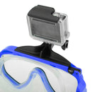 Water Sports Diving Equipment Diving Mask Swimming Glasses with Mount for GoPro HERO10 Black / HERO9 Black / HERO8 Black / HERO7 /6 /5 /5 Session /4 Session /4 /3+ /3 /2 /1, Insta360 ONE R, DJI Osmo Action and Other Action Cameras(Blue)