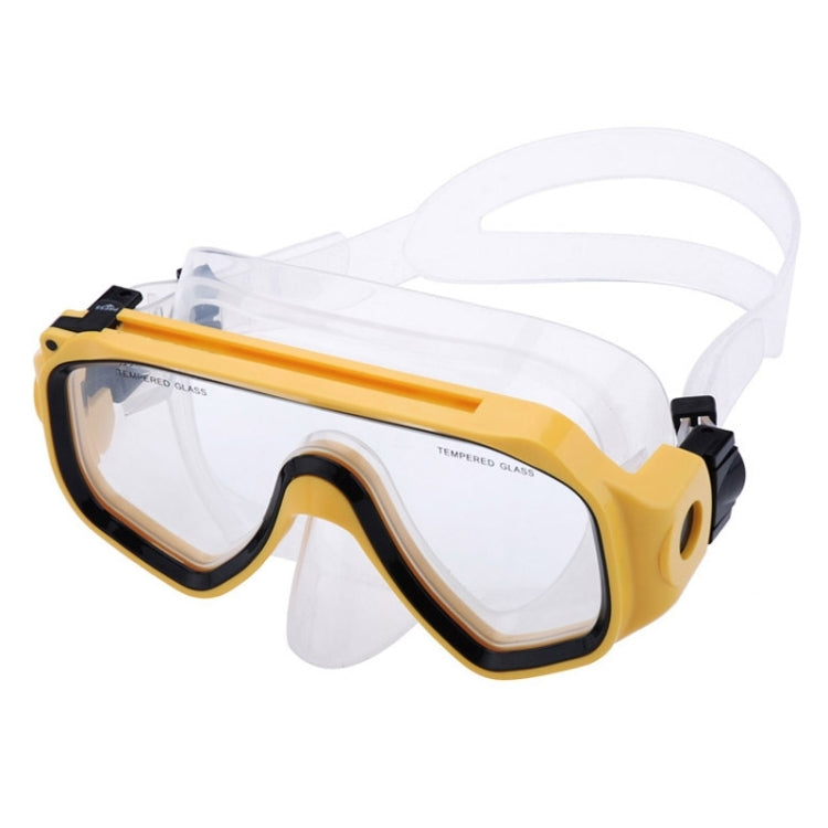 Water Sports Diving Equipment Diving Mask Swimming Glasses with Mount for GoPro HERO10 Black / HERO9 Black / HERO8 Black / HERO7 /6 /5 /5 Session /4 Session /4 /3+ /3 /2 /1, Insta360 ONE R, DJI Osmo Action and Other Action Cameras(Yellow)