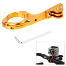 TMC HR85 Bike Aluminum Handle Bar Adapter Pro Mount for GoPro HERO10 Black / HERO9 Black / HERO8 Black /7 /6 /5 /5 Session /4 Session /4 /3+ /3 /2 /1, DJI Osmo Action, Xiaoyi and Other Action Cameras(Gold)