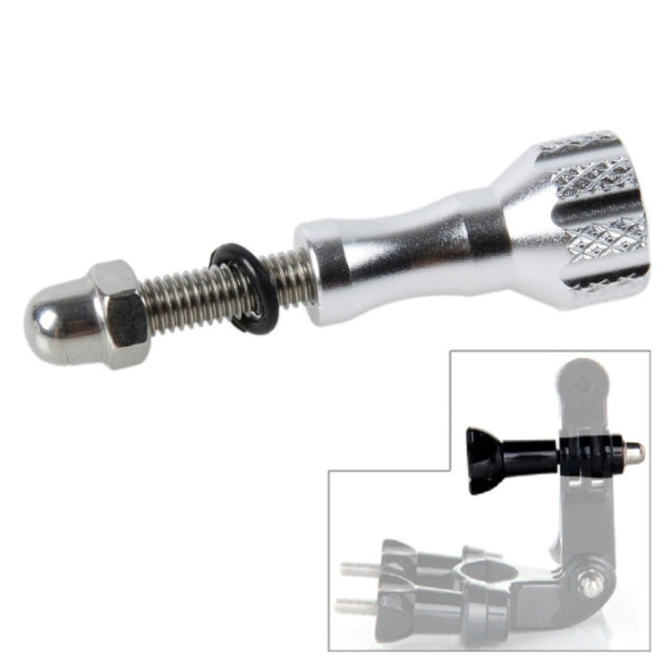 TMC Aluminum Mini Thumb Knob Stainless Bolt Screw for GoPro HERO6 /5 /5 Session /4 Session /4 /3+ /3 /2 /1, Xiaoyi and Other Action Cameras, Length: 5cm(Silver)