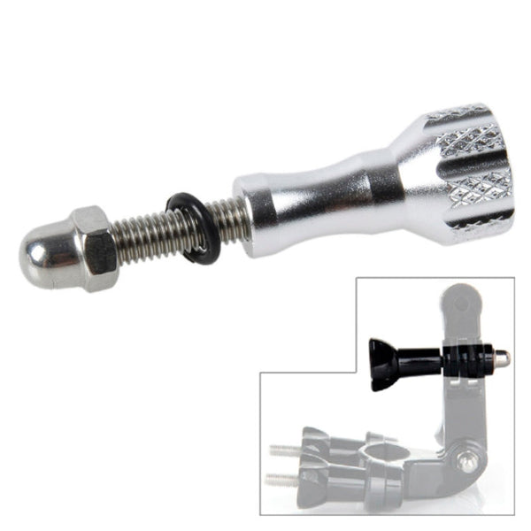 TMC Aluminum Mini Thumb Knob Stainless Bolt Screw for GoPro HERO6 /5 /5 Session /4 Session /4 /3+ /3 /2 /1, Xiaoyi and Other Action Cameras, Length: 5cm(Silver)