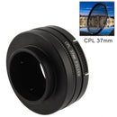 37mm CPL Filter Circular Polarizer Lens Filter with Cap for GoPro HERO4 /3+ /3