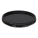 58mm ND Fader Neutral Density Adjustable Variable Filter ND 2 to ND 400 Filter(Black)