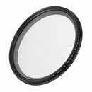 77mm ND Fader Neutral Density Adjustable Variable Filter ND 2 to ND 400 Filter(Black)