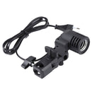 E27 AC Socket Studio Light Mount Stand Umbrella Holder(Black)