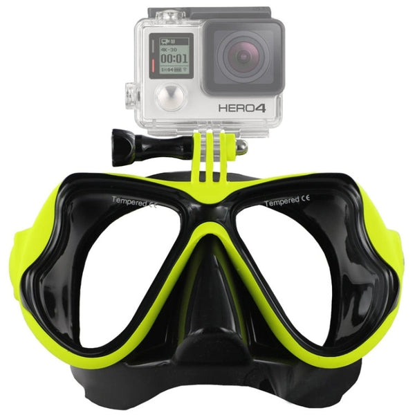 Water Sports Diving Equipment Diving Mask Swimming Glasses for GoPro HERO10 Black / HERO9 Black / HERO8 Black / HERO7 /6 /5 /5 Session /4 Session /4 /3+ /3 /2 /1, Insta360 ONE R, DJI Osmo Action and Other Action Cameras(Green)