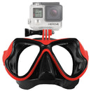 Water Sports Diving Equipment Diving Mask Swimming Glasses for GoPro HERO10 Black / HERO9 Black / HERO8 Black / HERO7 /6 /5 /5 Session /4 Session /4 /3+ /3 /2 /1, Insta360 ONE R, DJI Osmo Action and Other Action Cameras(Red)