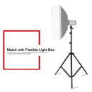 68cm-200cm Height Professional Photography Aluminum Lighting Stand for Studio Flash Light(Black)