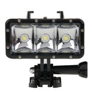 30M Waterproof Video Light 3 Modes Flashlight with Base Mount & Screw for GoPro HERO10 Black / HERO9 Black / HERO8 Black / HERO7 /6 /5 /5 Session /4 Session /4 /3+ /3 /2 /1, Insta360 ONE R, DJI Osmo Action and Other Action Cameras